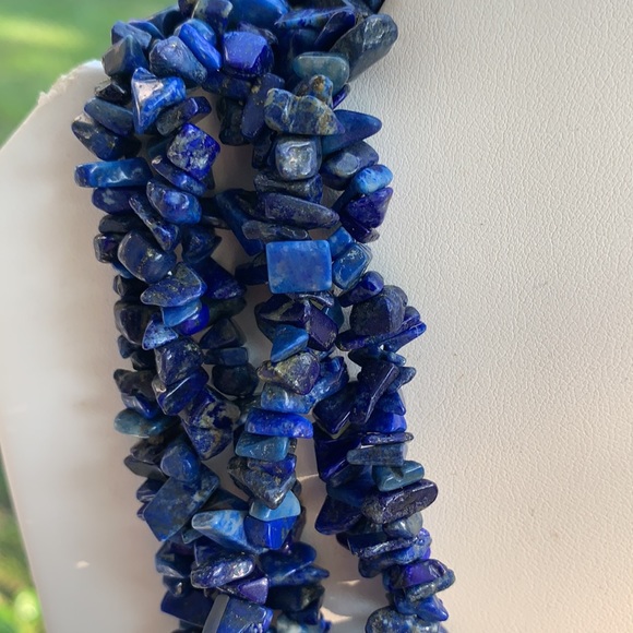 Sterling Ross & Simons Lapis Torsade Necklace - Picture 8 of 17